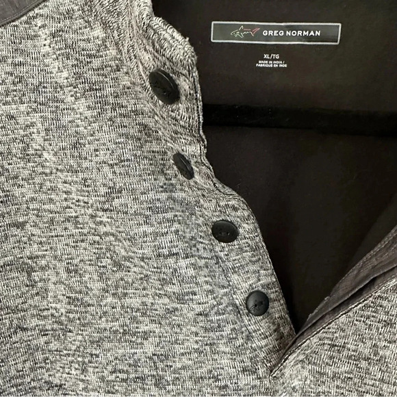 Greg Norman Men's Golf Performance Long Sleeve 1/4 Button Up Sweater Sz XL GUC - Picture 4 of 9